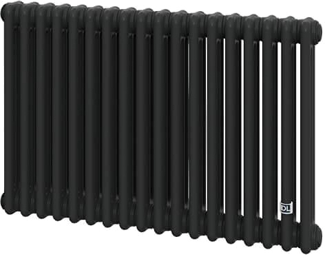 Трубчатый радиатор Delonghi Multicolumn H=570 (межосевая 500 мм) 3-18 (секций) конф.0 (боковое 1/2") Δt50=1044 W RAL9005МATT (0Q1030570180000RAL9005М)