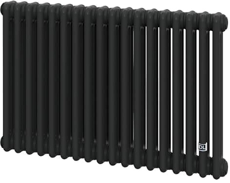 Delonghi Multicolumn H=570 (міжосьова 500 мм) 3-18 (секцій) конф.0 (бокове 1/2") Δt50=1044 W RAL9005МATT (0Q1030570180000RAL9005М)