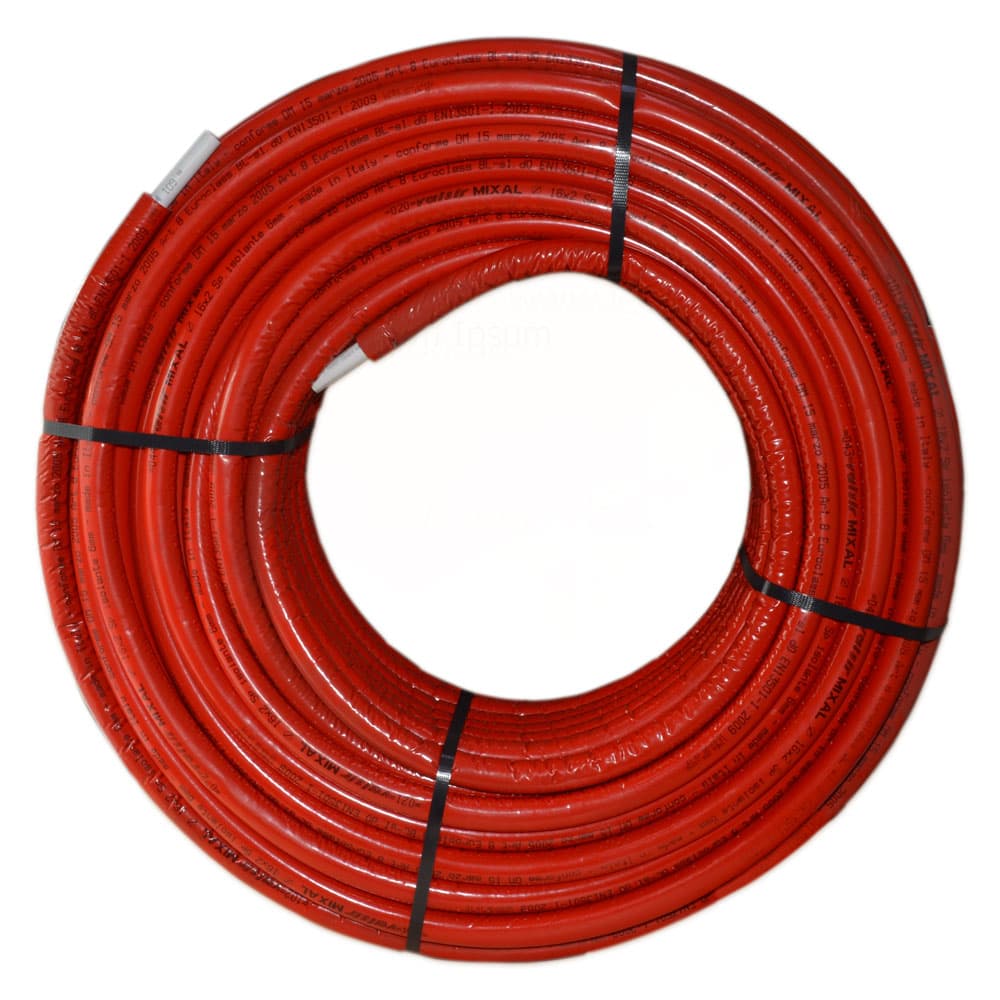  Valsir Mixal Color Red Ø16x2 мм бухта 100 м (VS0100449)