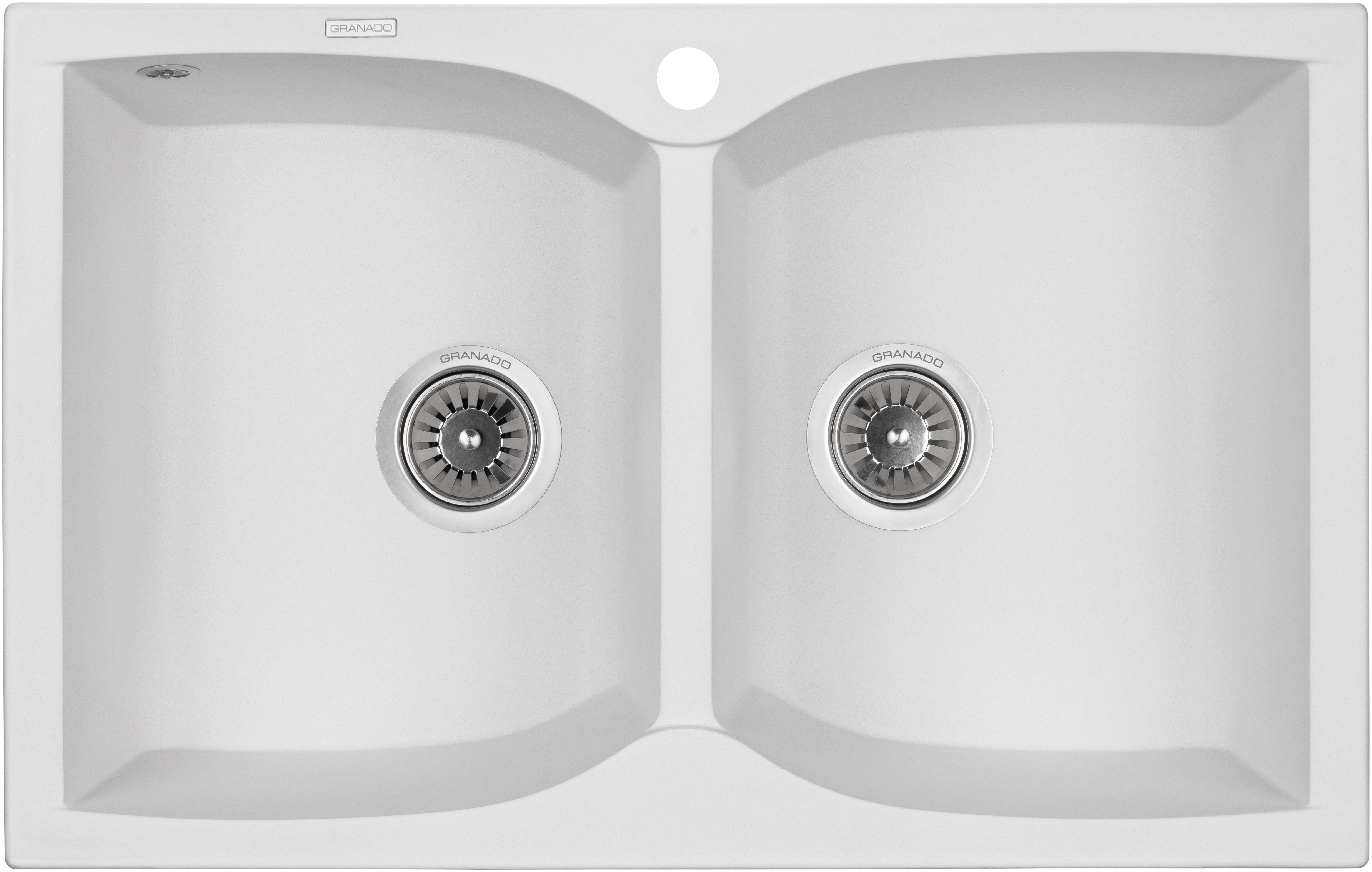 Кухонна мийка з двома чашами Granado Cordoba White