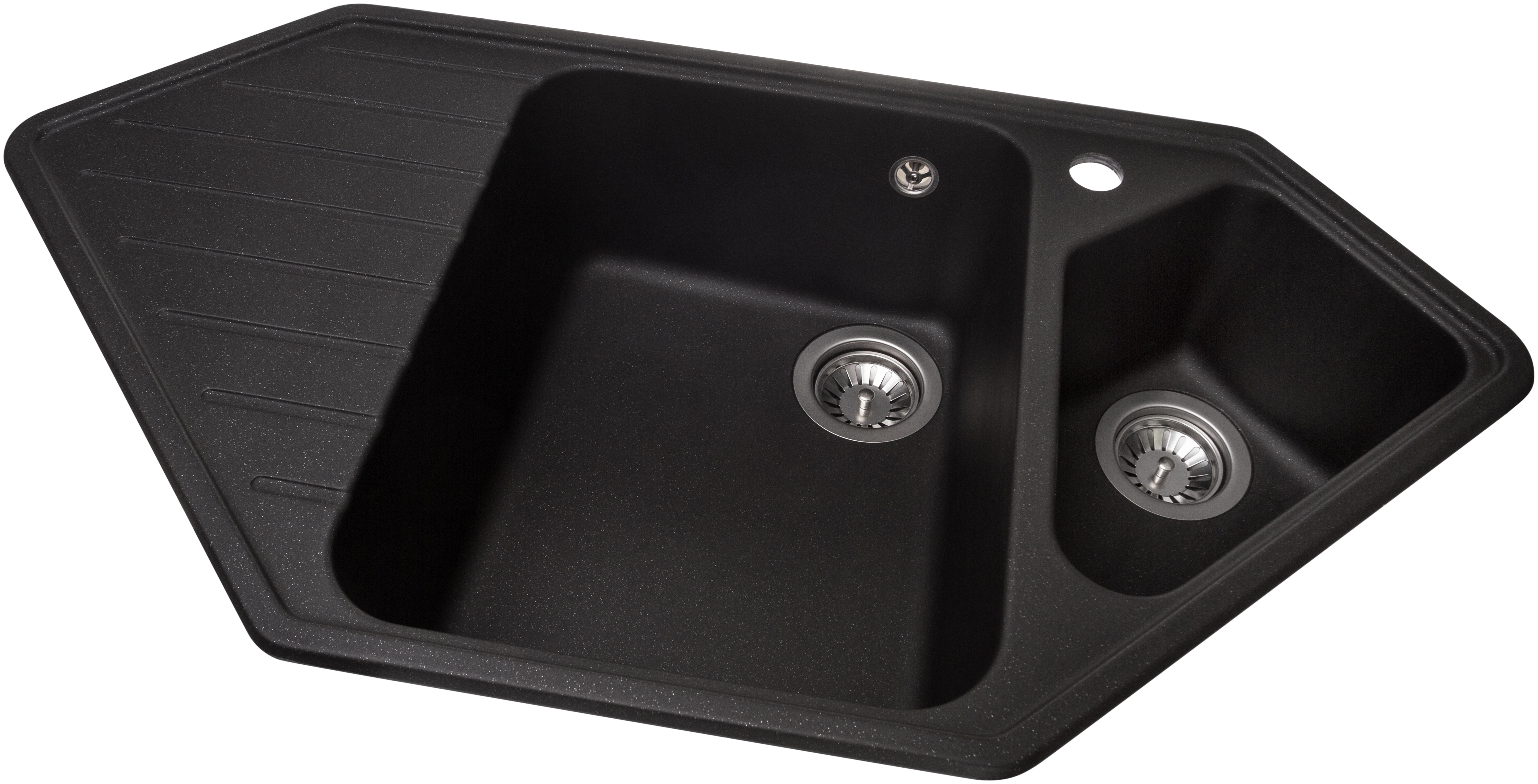 Кухонна мийка Granado Ibiza Black shine ціна 5590 грн - фотографія 2