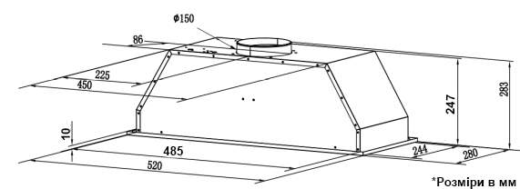 Interline Box Push IX A/60/PB Габаритні розміри