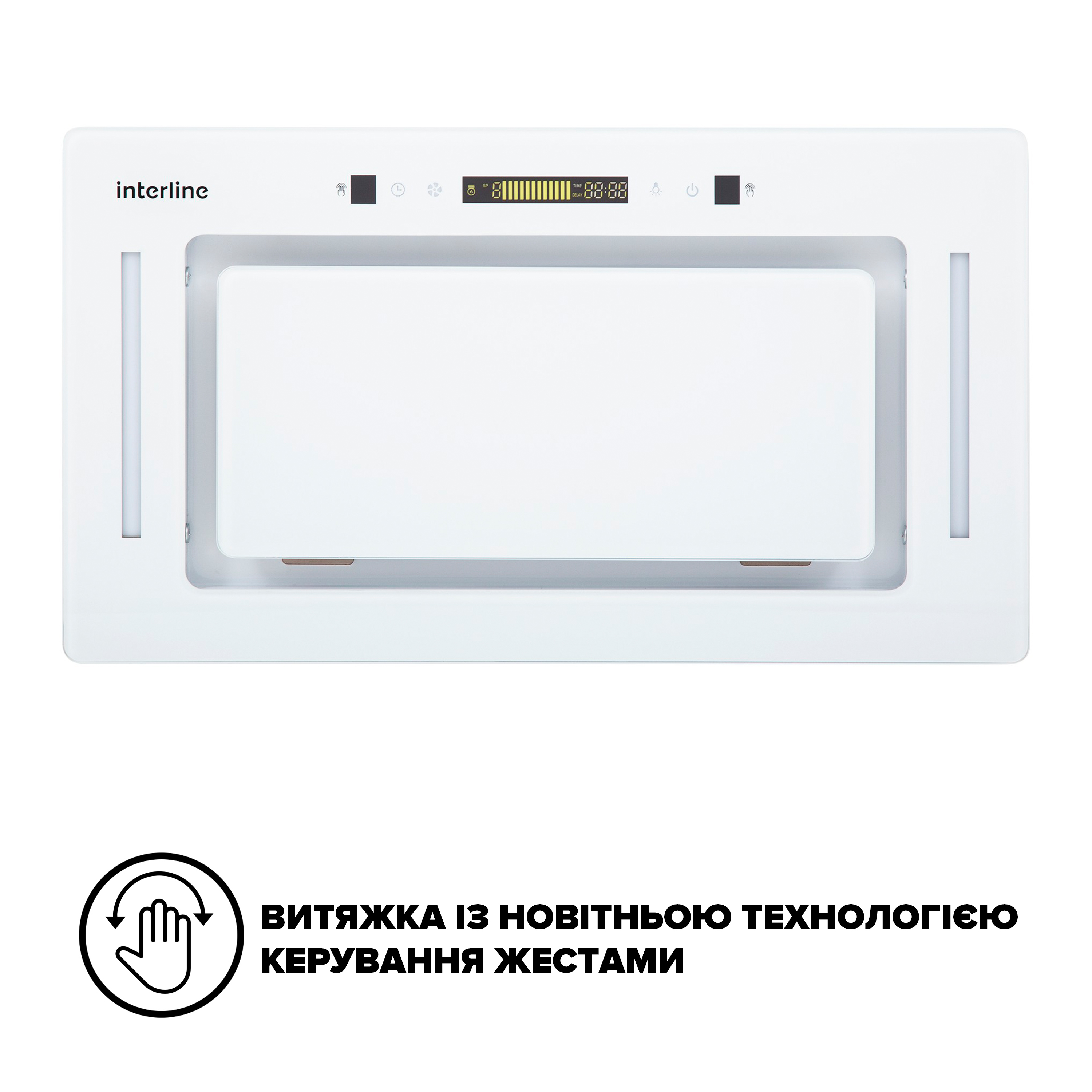 Кухонна витяжка Interline Jolly WH A/60/GL/K зовнішній вигляд - фото 9
