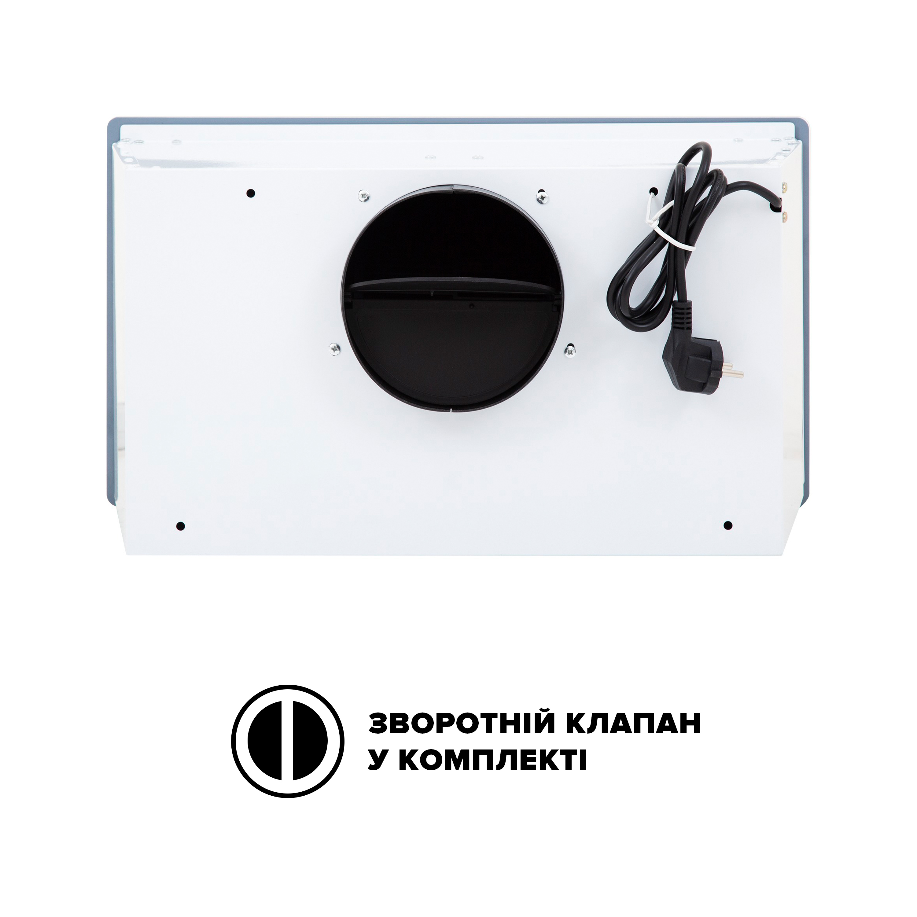 огляд товару Кухонна витяжка Interline Jolly WH A/60/GL/K - фотографія 12