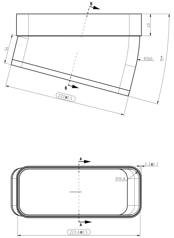 Elica KIT0121002 (222х89) Габаритні розміри