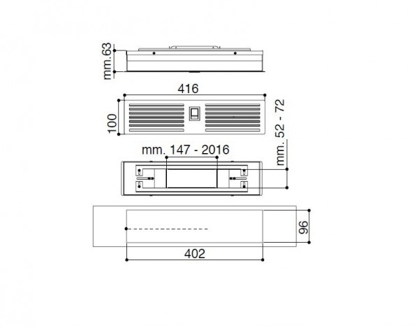 Faber 1120470541 Габаритні розміри