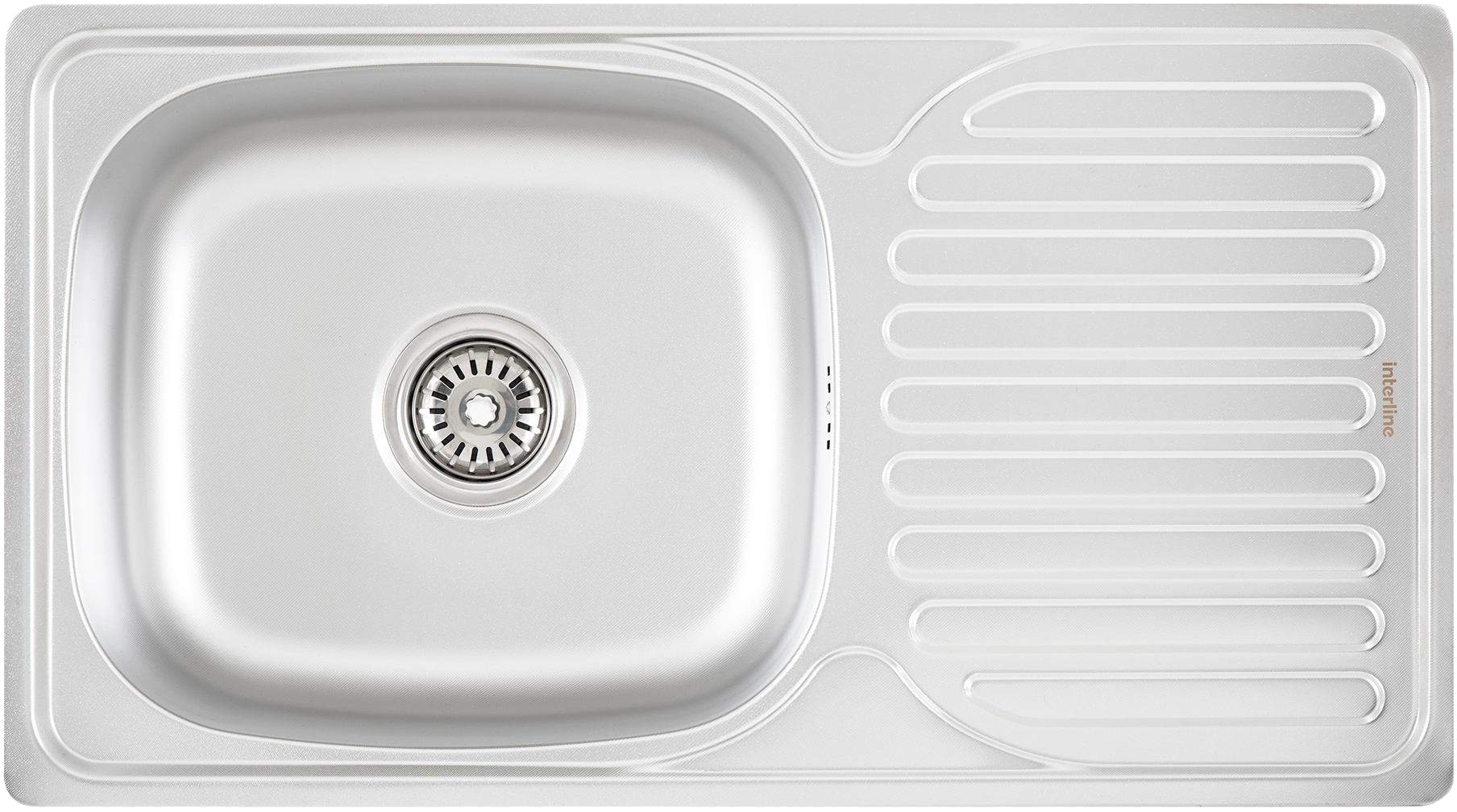 Кухонна мийка довжина 420 мм Interline Vega Slim Microdecor