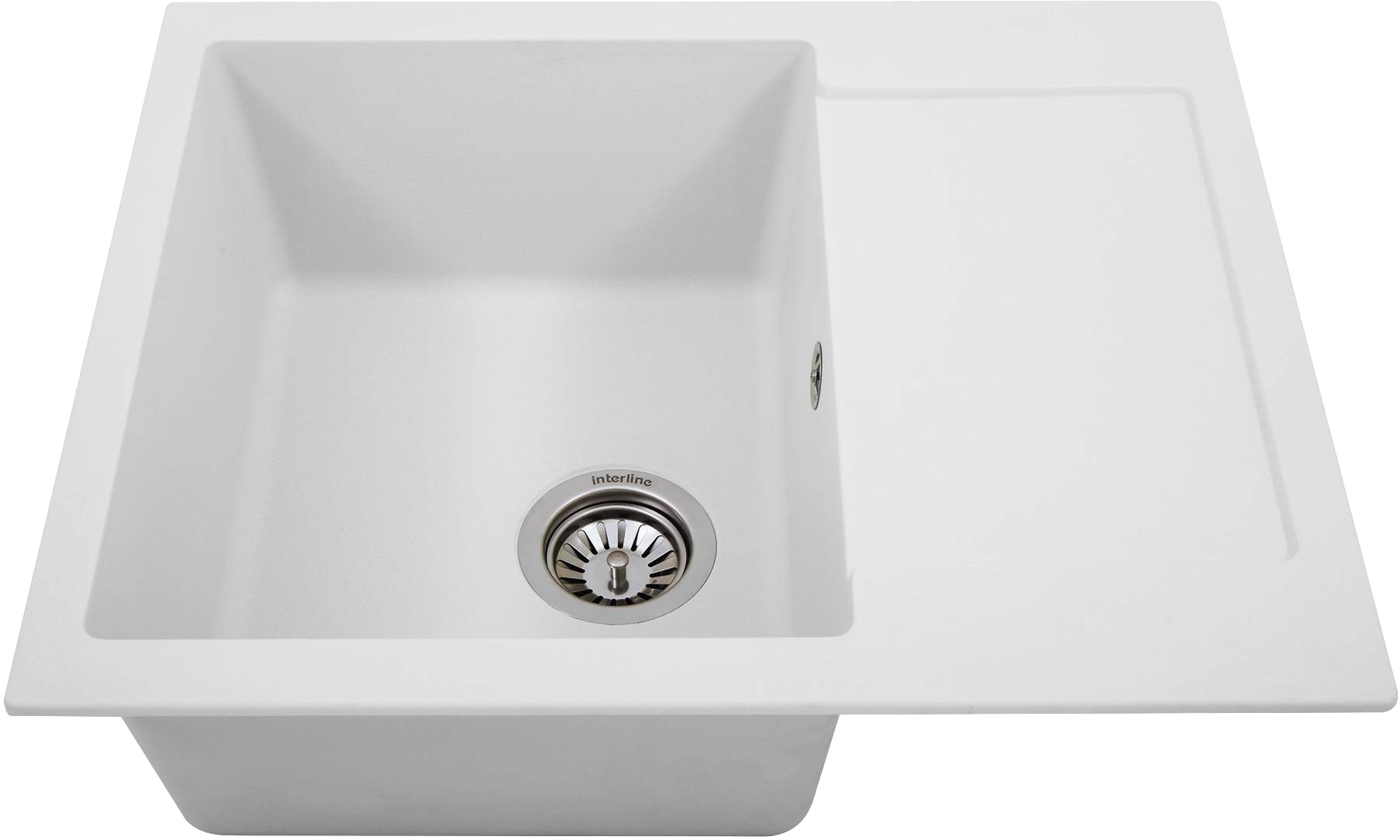 Кухонна мийка Interline Polo White ціна 4299 грн - фотографія 2