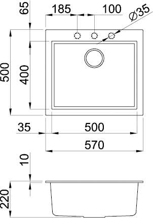 Elleci Q 105 On Top Aluminium 79 Габаритні розміри