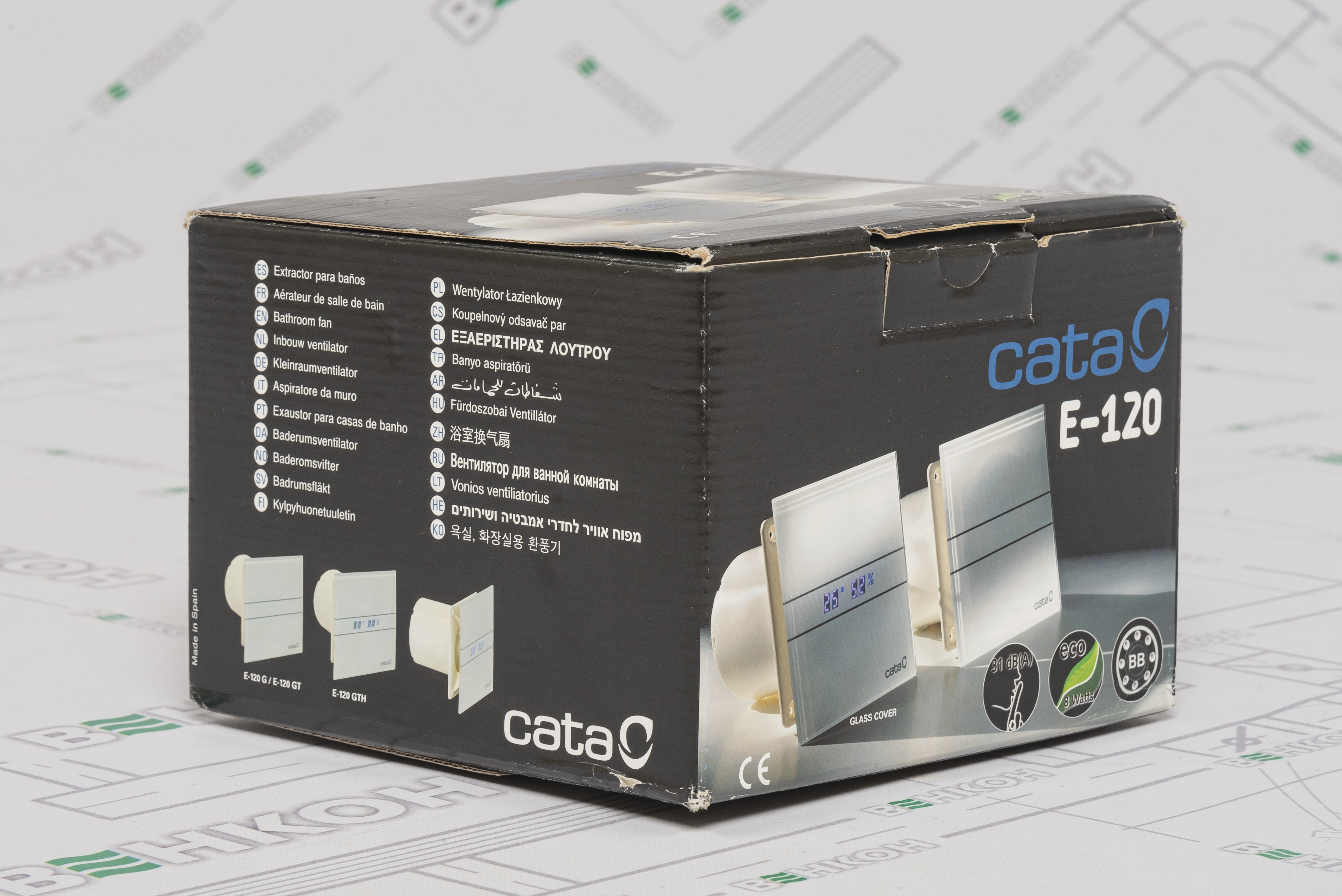 Вытяжной вентилятор Cata E-120 G внешний вид - фото 9