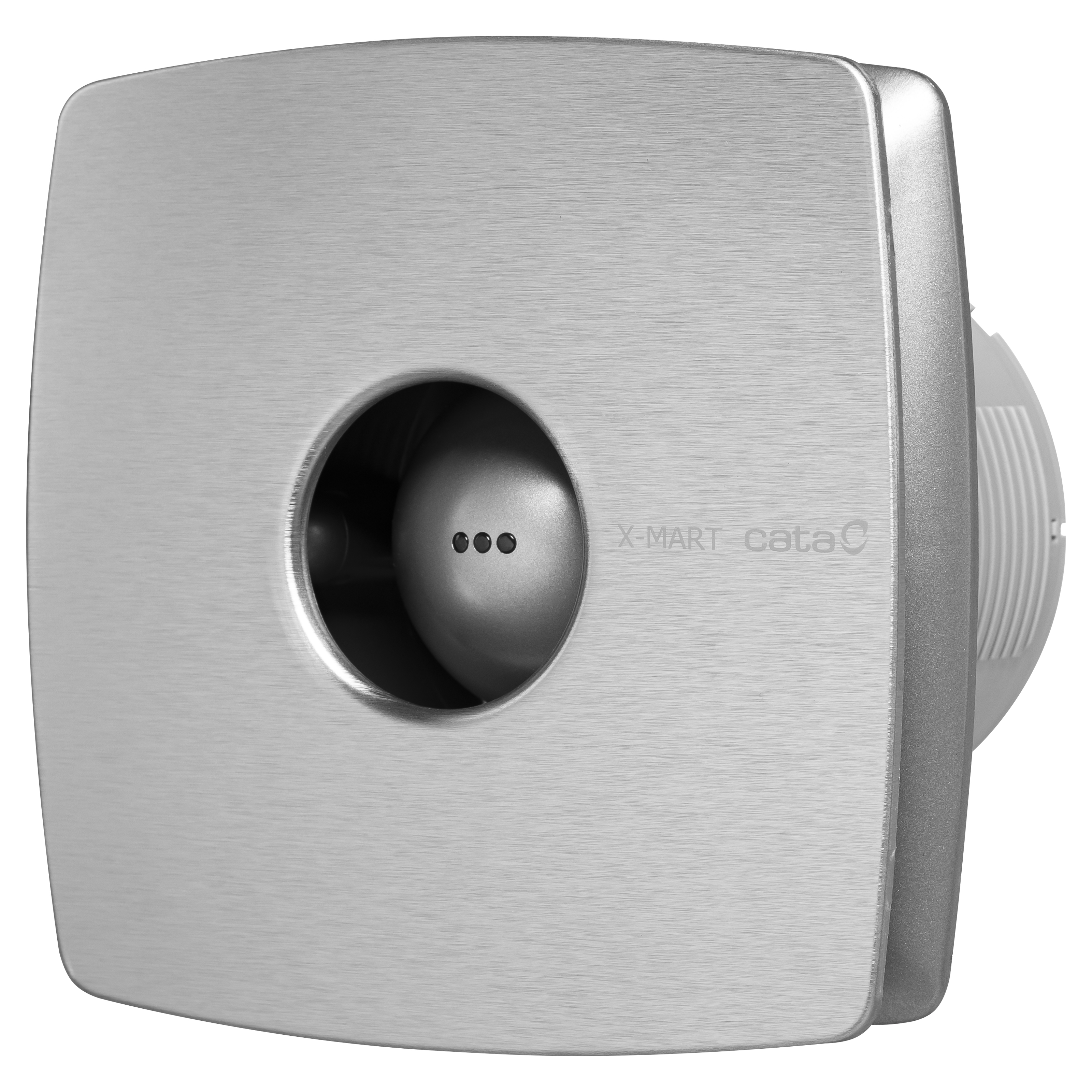 Сріблястий витяжний вентилятор Cata X-Mart 10 Inox