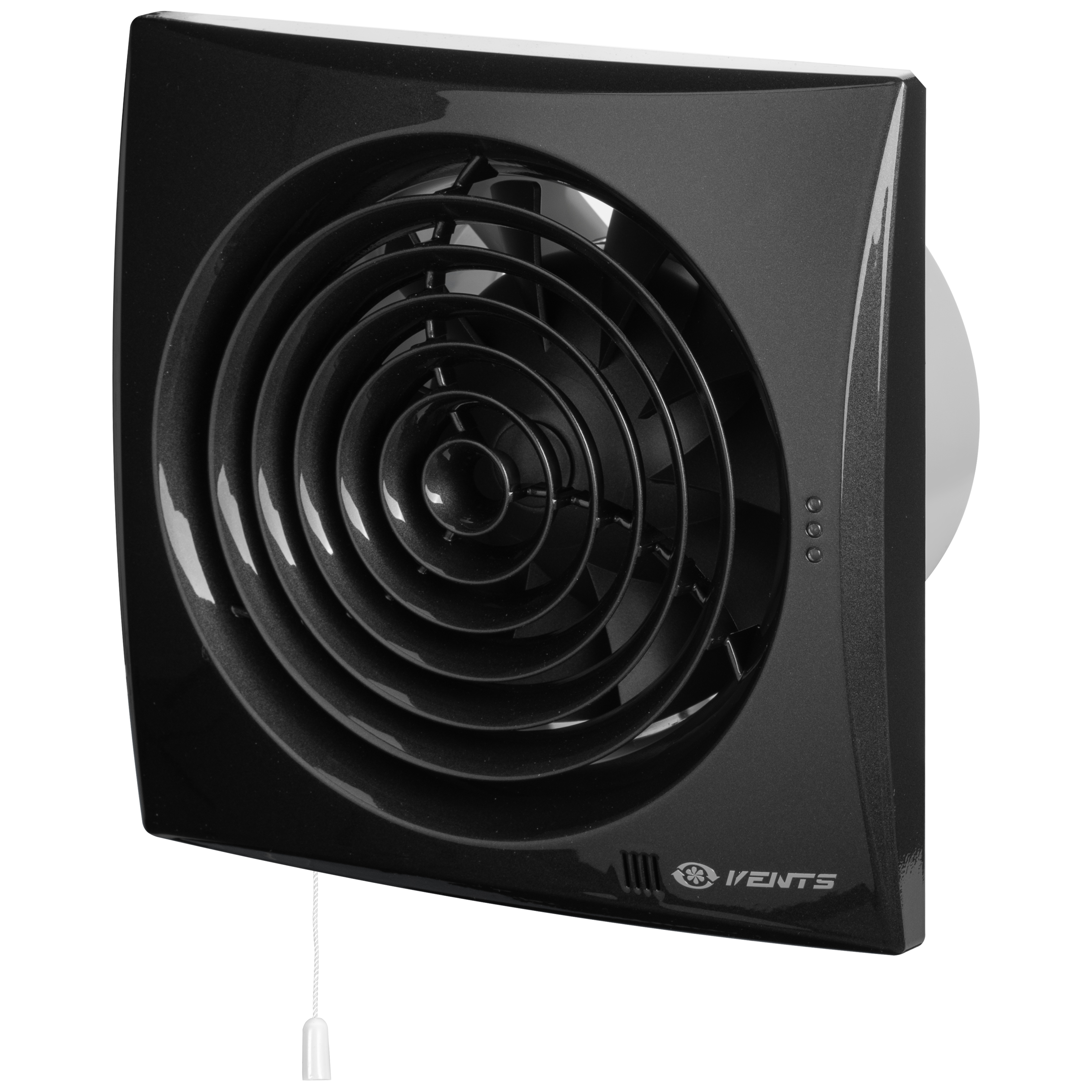 Вытяжной вентилятор Вентс 150 Квайт В черный сапфир лакированный RAL 9005 в интернет-магазине, главное фото