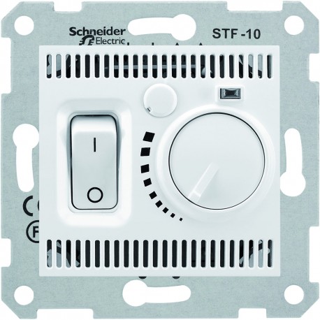 Інструкція терморегулятор Schneider Electric Sedna STF-10 білий (SDN6000321)