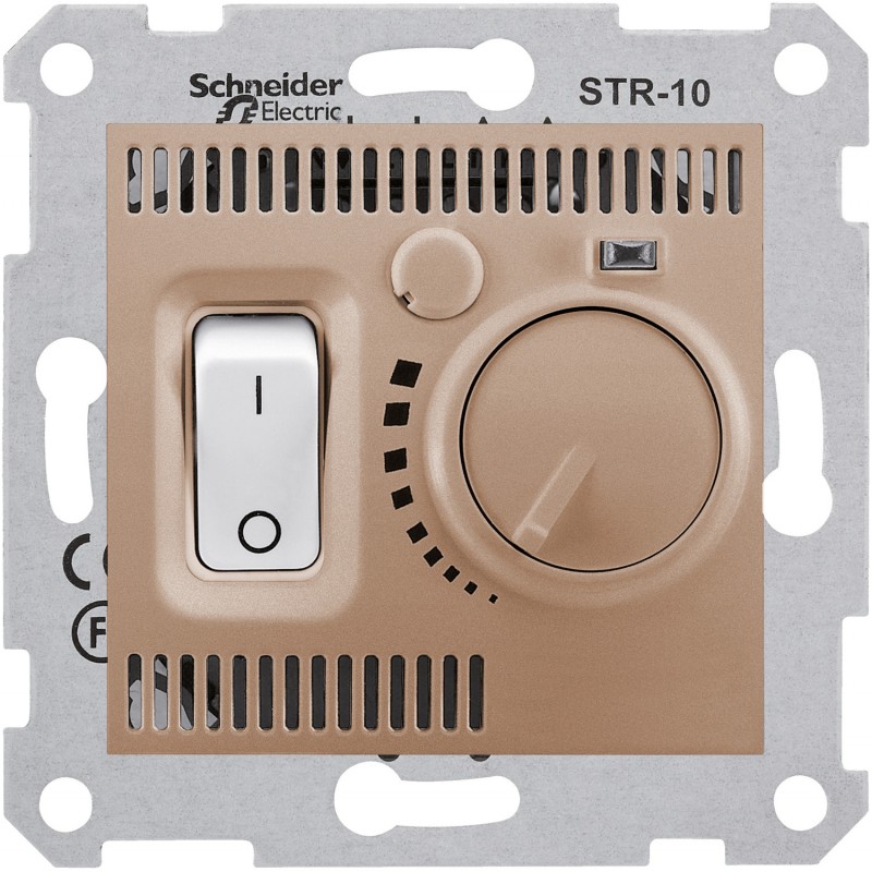 Терморегулятор Schneider Electric Sedna STR-10 титан (SDN6000368) в интернет-магазине, главное фото