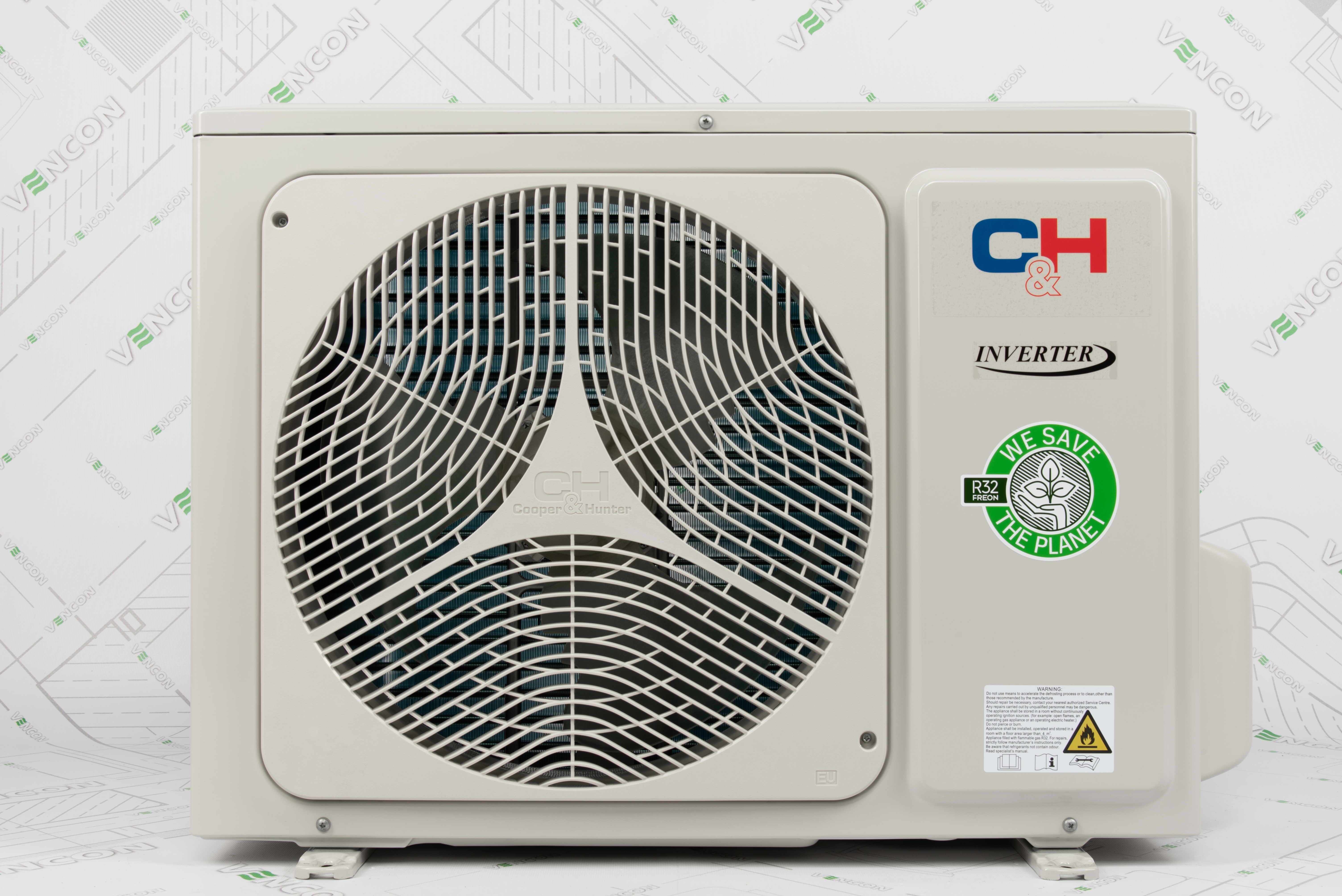 Кондиционер сплит-система Cooper&Hunter Air Master Inverter CH-S24FTXP2-NG внешний вид - фото 9