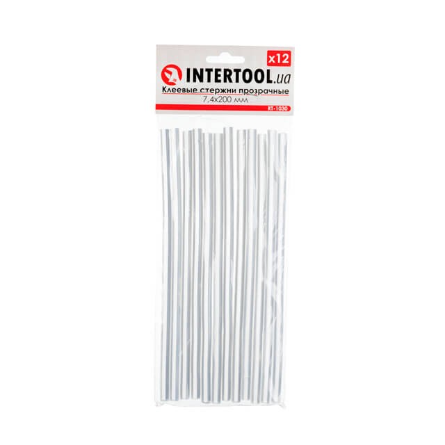 Комплект клейових стрижнів Intertool RT-1030 (7.4 мм*200 мм, 12 шт) в інтернет-магазині, головне фото