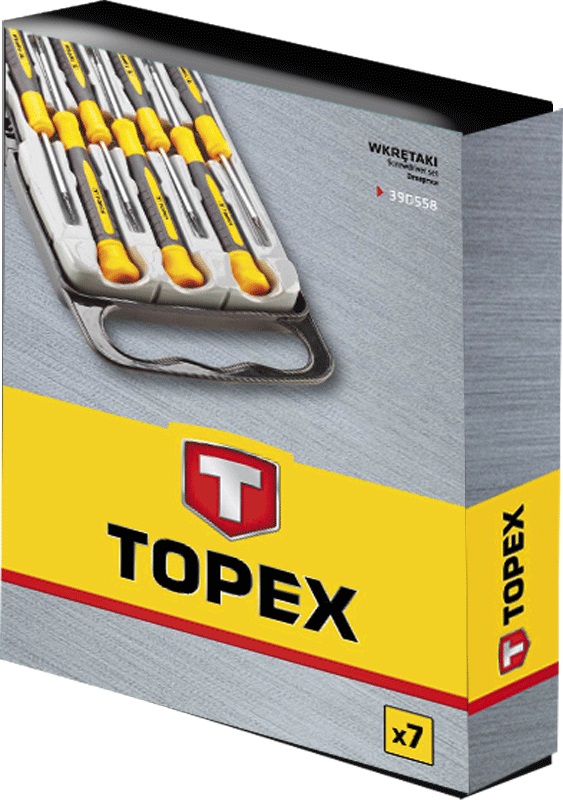 Набор отверток Topex 39D558 цена 533.00 грн - фотография 2