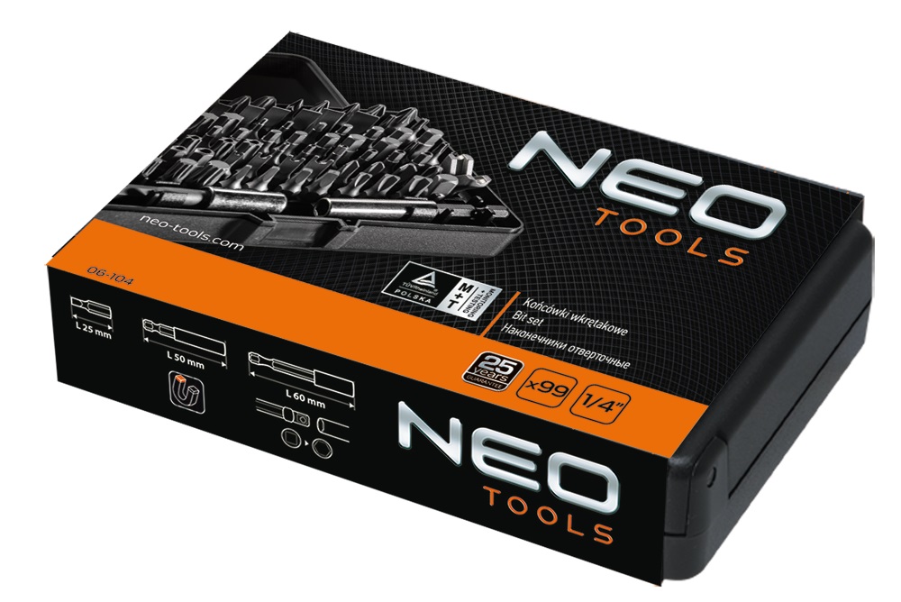 Викруткова насадка (біта) Neo Tools 06-104 ціна 1440.00 грн - фотографія 2