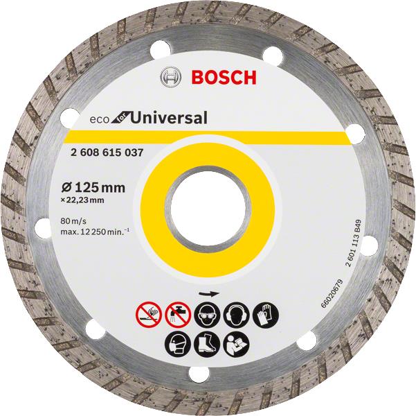 Відрізний диск 125 мм Bosch ECO Univ.Turbo 125-22,23