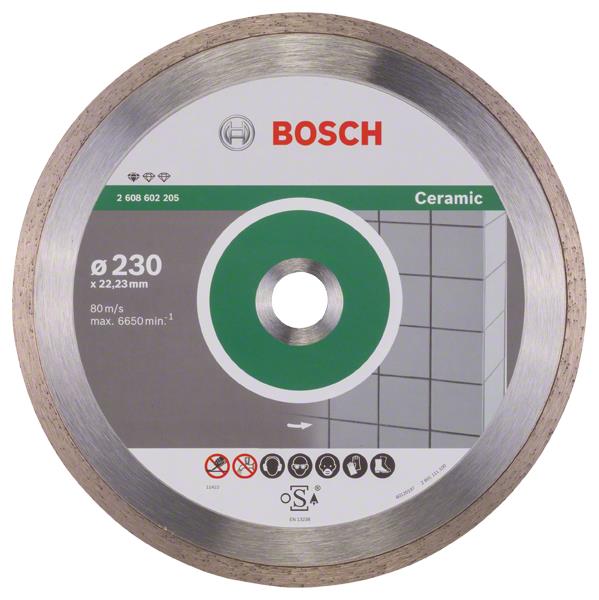 Отрезной диск 230 мм Bosch Standard for Ceramic 230-22.23