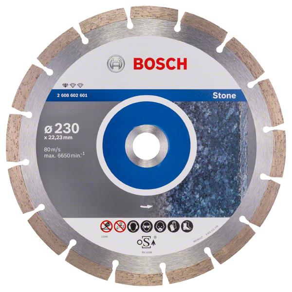Отрезной диск 230 мм Bosch Standard for Stone 230-22,23