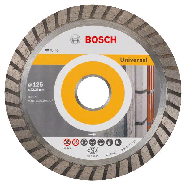 Відрізний диск 125 мм Bosch Standard for Universal Turbo 125-22.23