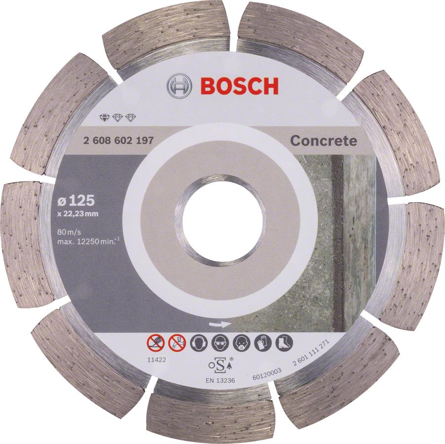 Инструкция круг отрезной Bosch Standard for Concrete 125-22.23