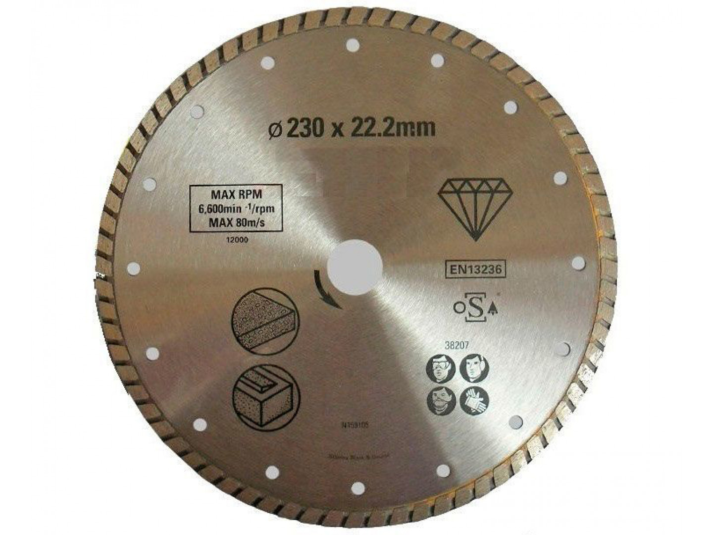 Характеристики круг відрізний Stanley 230x22.2 (STA38207)
