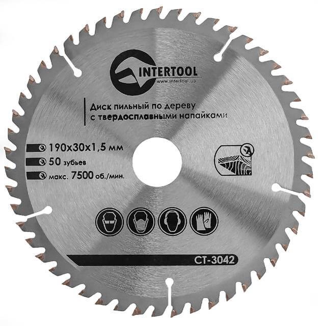 Инструкция диск пильный Intertool CT-3042
