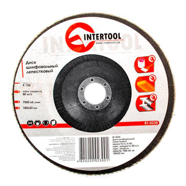 Диск шліфувальний пелюстковий Intertool BT-0230 в інтернет-магазині, головне фото