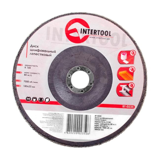 Диск шлифовальный лепестковый Intertool BT-0235
