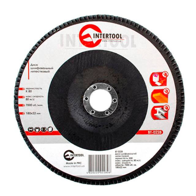 Диск шлифовальный лепестковый Intertool BT-0228 в интернет-магазине, главное фото