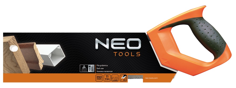 Ножівка по дереву Neo Tools 41-096 350 мм, 11TPI (41-096) ціна 625.00 грн - фотографія 2