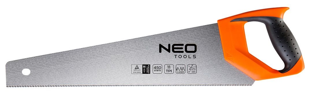 Ножовка по дереву Neo Tools 450 мм, 11TPI (41-066)