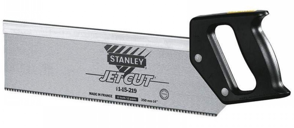 Ножовка по дереву Stanley "Jet Cut", 350мм, 11 tpi (1-15-219)