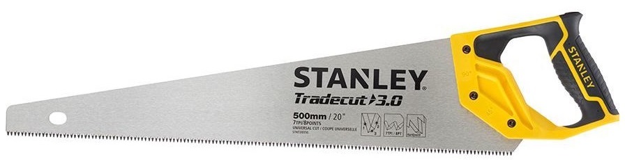 Ножовка по дереву Stanley 500мм 7 TPI (STHT20350-1) в интернет-магазине, главное фото