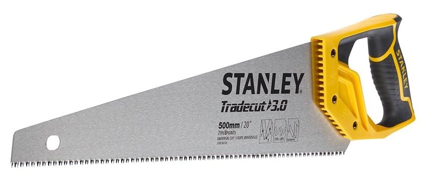 Ножівка по дереву Stanley 500мм, 7 tpi (STHT0-20350)