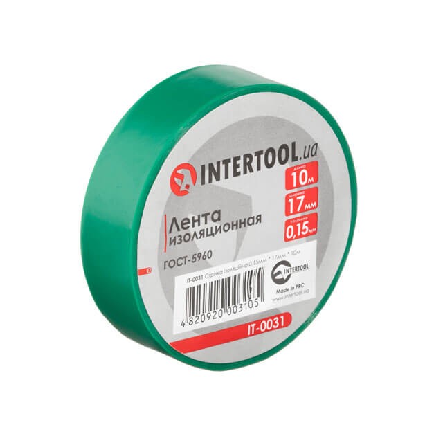 Купити стрічка ізоляційна Intertool IT-0031 в Дніпрі