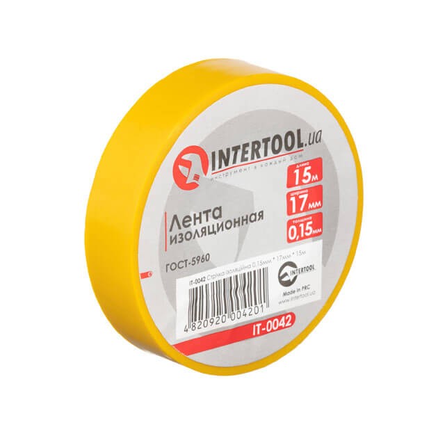 Стрічка ізоляційна Intertool IT-0042 в інтернет-магазині, головне фото