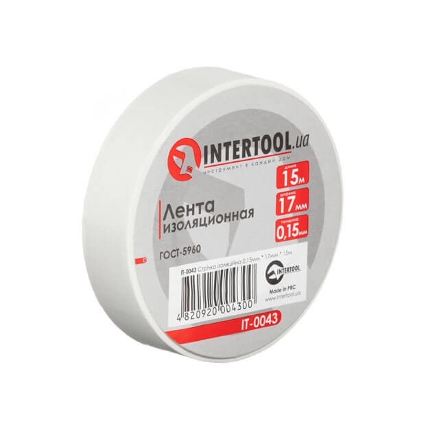 Стрічка ізоляційна Intertool IT-0043