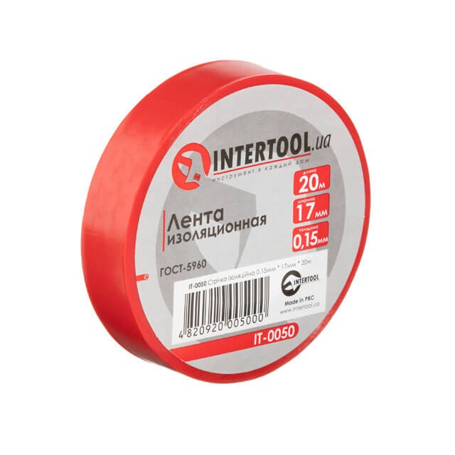 Стрічка ізоляційна Intertool IT-0050