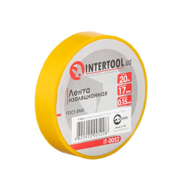 Стрічка ізоляційна Intertool IT-0052