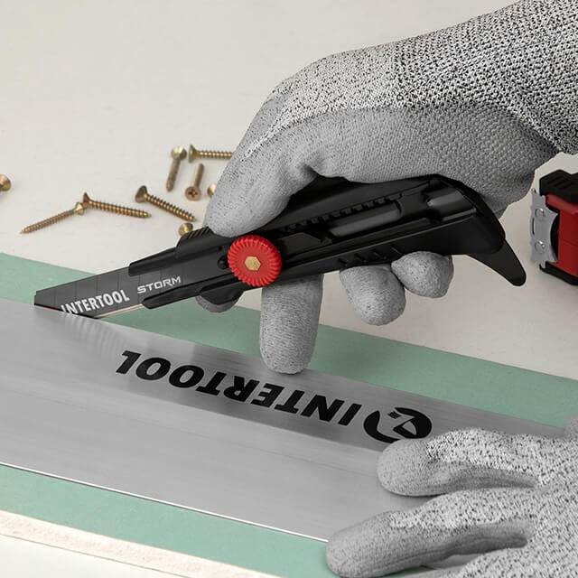 Нож сегментный для линолеума 18мм. Intertool HT-0539 обзор - фото 11