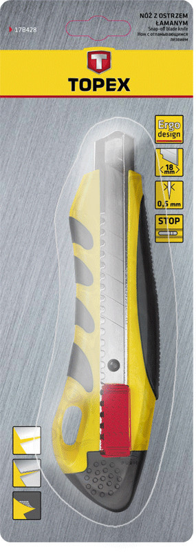 Нож сегментный Topex 17B428 цена 110.00 грн - фотография 2
