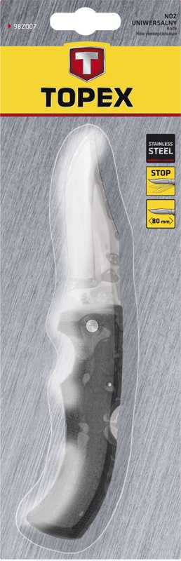 Нож складной Topex 98Z101 цена 335.00 грн - фотография 2