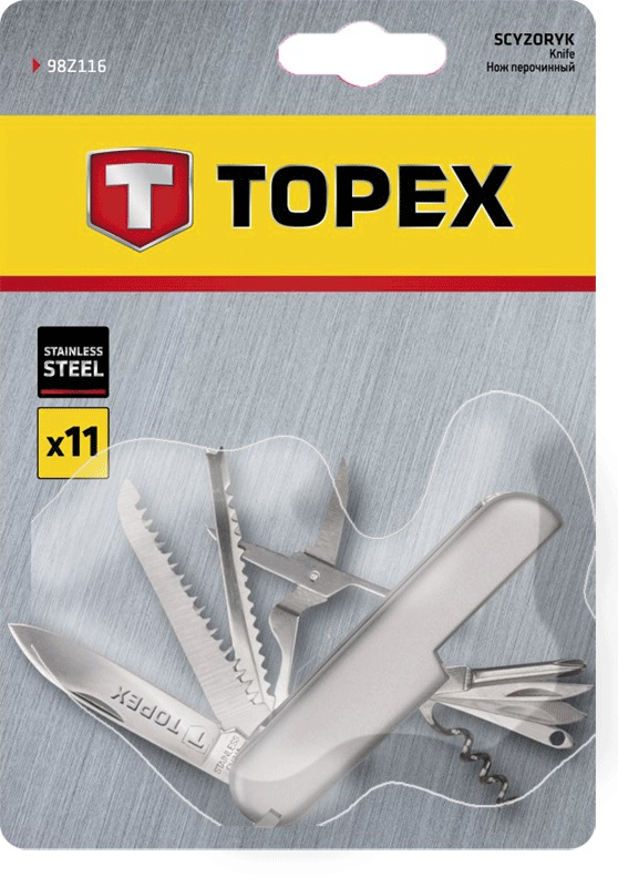 Швейцарский нож Topex 98Z116 цена 287.00 грн - фотография 2