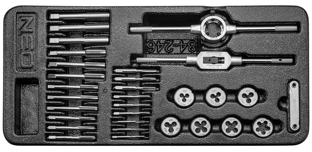 Ціна набір плашок та мітчиків 31 шт Neo Tools 84-246 в Чернівцях