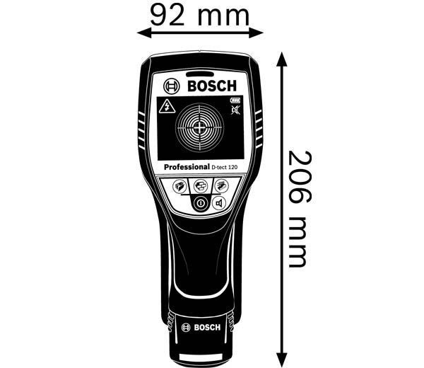 Детектор проводки Bosch D-Tect 120 + L-BOXX цена 12649.00 грн - фотография 2