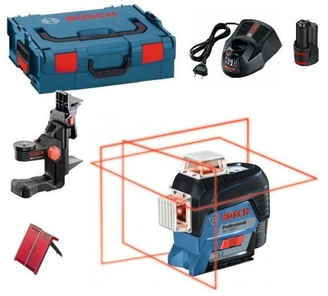 Bosch GLL 3-80 CG Professional + BM 1 (12 V) + L-Boxx (0601063T00)