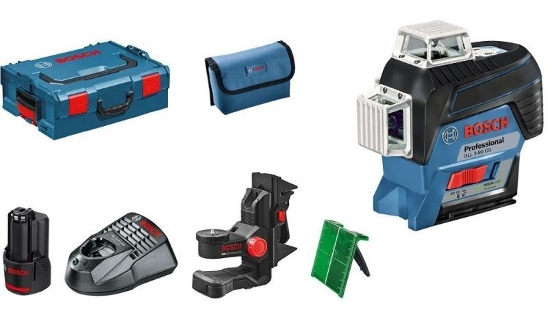 ᐉ Лазерный нивелир Bosch GLL 3-80 CG + BM 1 (12 V) + L-Boxx купить по ...
